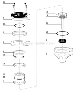Part Location Diagram of 00903 Senco Cap