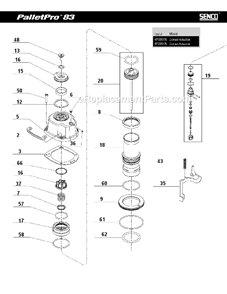 Page A Diagram and Parts List for PALLETPRO83  Senco Nailer