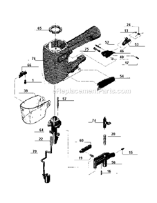 Part Location Diagram of 3050620 Senco Spring