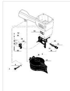 Page C Diagram and Parts List for SCN250D  Senco Nailer
