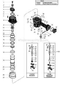 Page A Diagram and Parts List for SCN55S  Senco Nailer