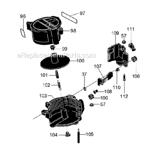 Page C Diagram and Parts List for SCN55S  Senco Nailer