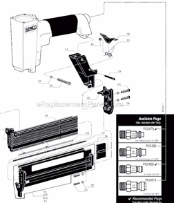 Part Location Diagram of GC0548 Senco Wear Strip