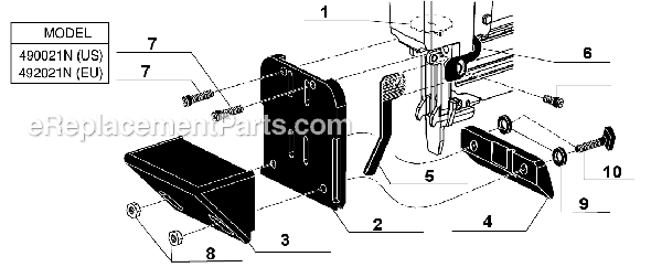 Page A Diagram and Parts List for SLS20HF  Senco Nailer