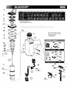 Part Location Diagram of BB0211 Senco Stop