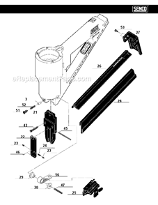 Page B Diagram and Parts List for SN1  Senco Nailer