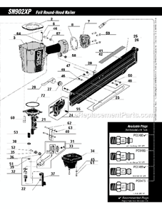 Part Location Diagram of HC0435 Senco Shroud