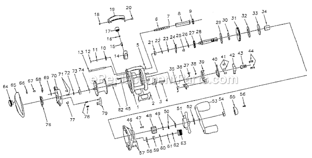 Page A Diagram and Parts List for SIGMABC  Shakespeare Baitcast Reels