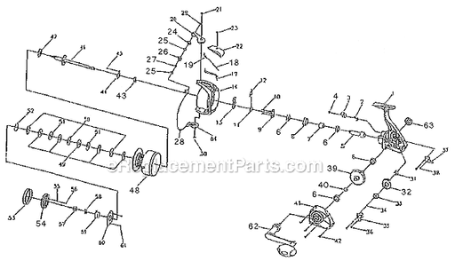Page A Diagram and Parts List for T4470  Shakespeare Spinning Reels