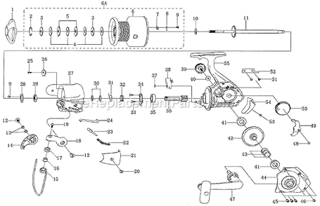 Part Location Diagram of 1207406 Shakespeare Stop Ring