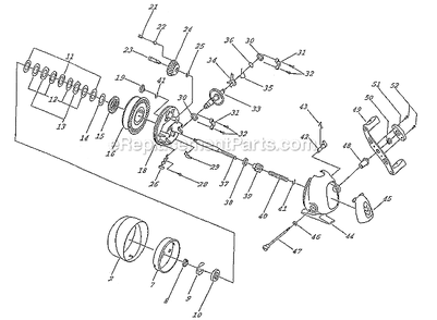 Page A Diagram and Parts List for TIGER20  Shakespeare Spinning Reels