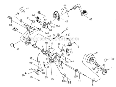 Part Location Diagram of 1146661 Shakespeare N/r Pawl Spring