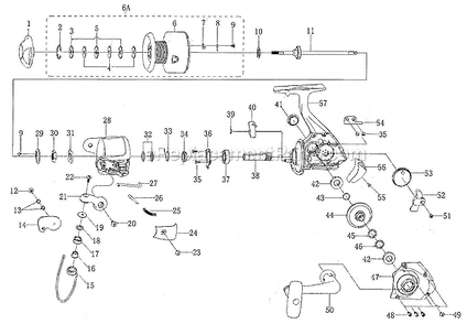Part Location Diagram of 1207388 Shakespeare Stop Ring