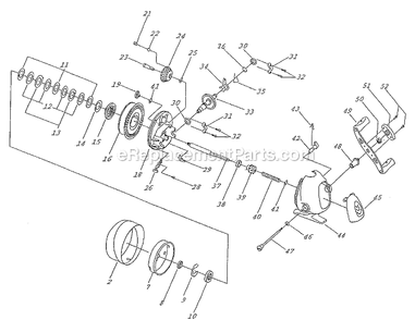 Page A Diagram and Parts List for UGLYCATSC20  Shakespeare Spincast Reels