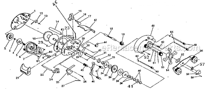 Part Location Diagram of 1145286 Shakespeare Retaining Ring