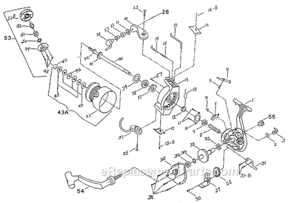 Part Location Diagram of 1146130 Shakespeare Line Roller Screw