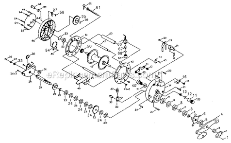 Page A Diagram and Parts List for TW10L  Shakespeare Baitcast Reels