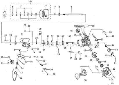 Part Location Diagram of 1205949 Shakespeare Line Roller