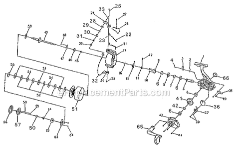 Part Location Diagram of 1145688 Shakespeare O/S Gear