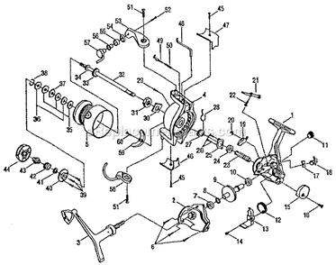 Part Location Diagram of 1145203 Shakespeare Side Cap