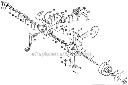 Page A Diagram and Parts List for 230  Shakespeare Spinning Reels