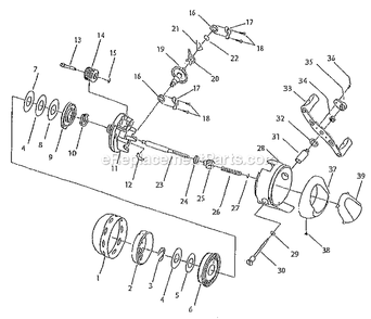 Page A Diagram and Parts List for MANTISSC  Shakespeare Baitcast Reels