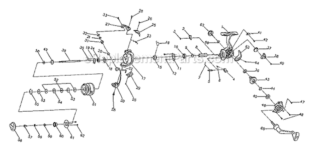 Part Location Diagram of 1146794 Shakespeare N-r Spring