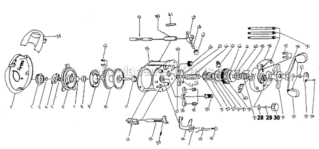 Part Location Diagram of 1145214 Shakespeare Tension Knob
