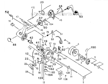 Part Location Diagram of 1146179 Shakespeare Slider Screw