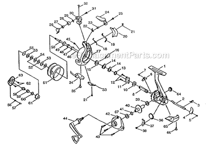 Part Location Diagram of 1146480 Shakespeare Spool Assembly