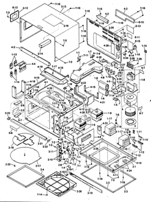 Part Location Diagram of MLEVPA154WRF0 Sharp Middle switch lever