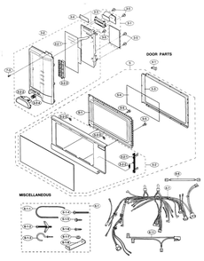 Part Location Diagram of FDORFB070MRT0 Sharp Inner Door Panel