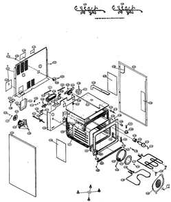 Part Location Diagram of PCOVPB130MRP0 Sharp Power cover