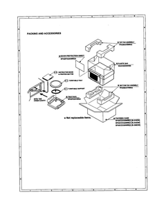 Part Location Diagram of PPACGA084WRF0 Sharp Glass Tray Support