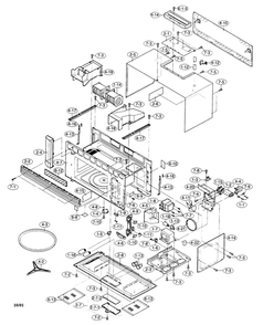 Part Location Diagram of MLEVFB007MRP0 Sharp Mounting lever