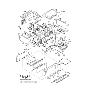 Part Location Diagram of QSWMA085WRE0 Sharp Door Switch