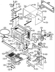 Part Location Diagram of PCOVPB085MRP0 Sharp COVER