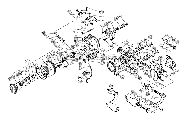 Page A Diagram and Parts List for STCI43000FA  Shimano Spinning Reels