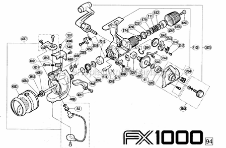 Part Location Diagram of 10TYK Shimano HS1 OSCILLATING GEAR