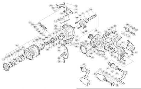 Page A Diagram and Parts List for STCI4PLUS2500FA  Shimano Spinning Reels