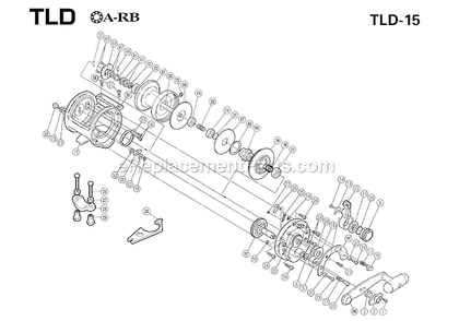 Part Location Diagram of 1050H Shimano Click Button
