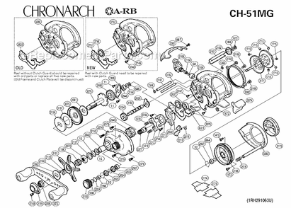 Part Location Diagram of BTN1344 Shimano C Lock