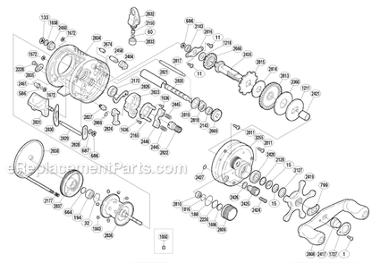 Part Location Diagram of 10HHN Shimano Worm Spacer