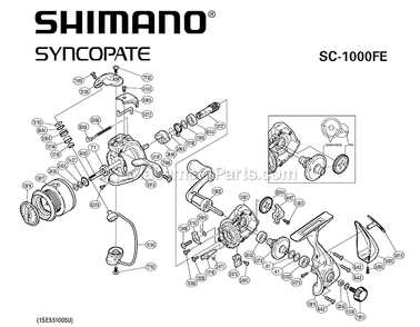 Part Location Diagram of 10FQT Shimano Quick-fire Ii Trigger