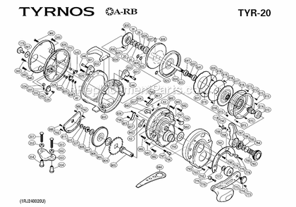 Part Location Diagram of 10PYG Shimano Harness Lug