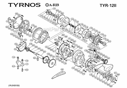 Part Location Diagram of 10LS3 Shimano Push Low Button Shaft