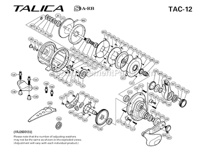 Part Location Diagram of 104MS Shimano Click Switch Cam