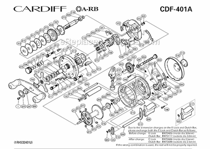Part Location Diagram of 10AHA Shimano Pinion Gear