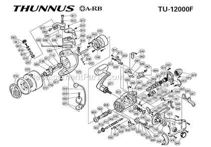 Part Location Diagram of RD5875 Shimano Rear Protector Screw (a)