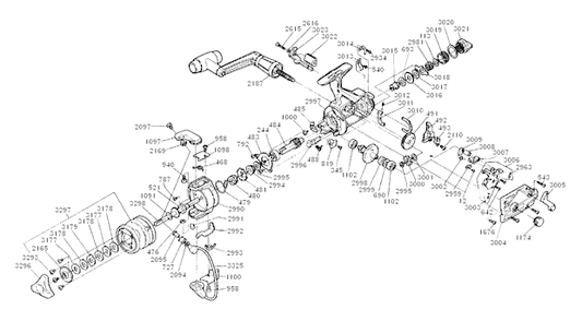 Part Location Diagram of RD3021 Shimano Baitrunner Tension Dial